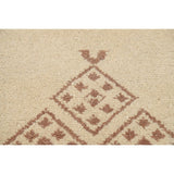 Nepalese Tibetan Contemporary Solid Area Rug Handmade Oriental Carpet - 3'11" x 5'8"