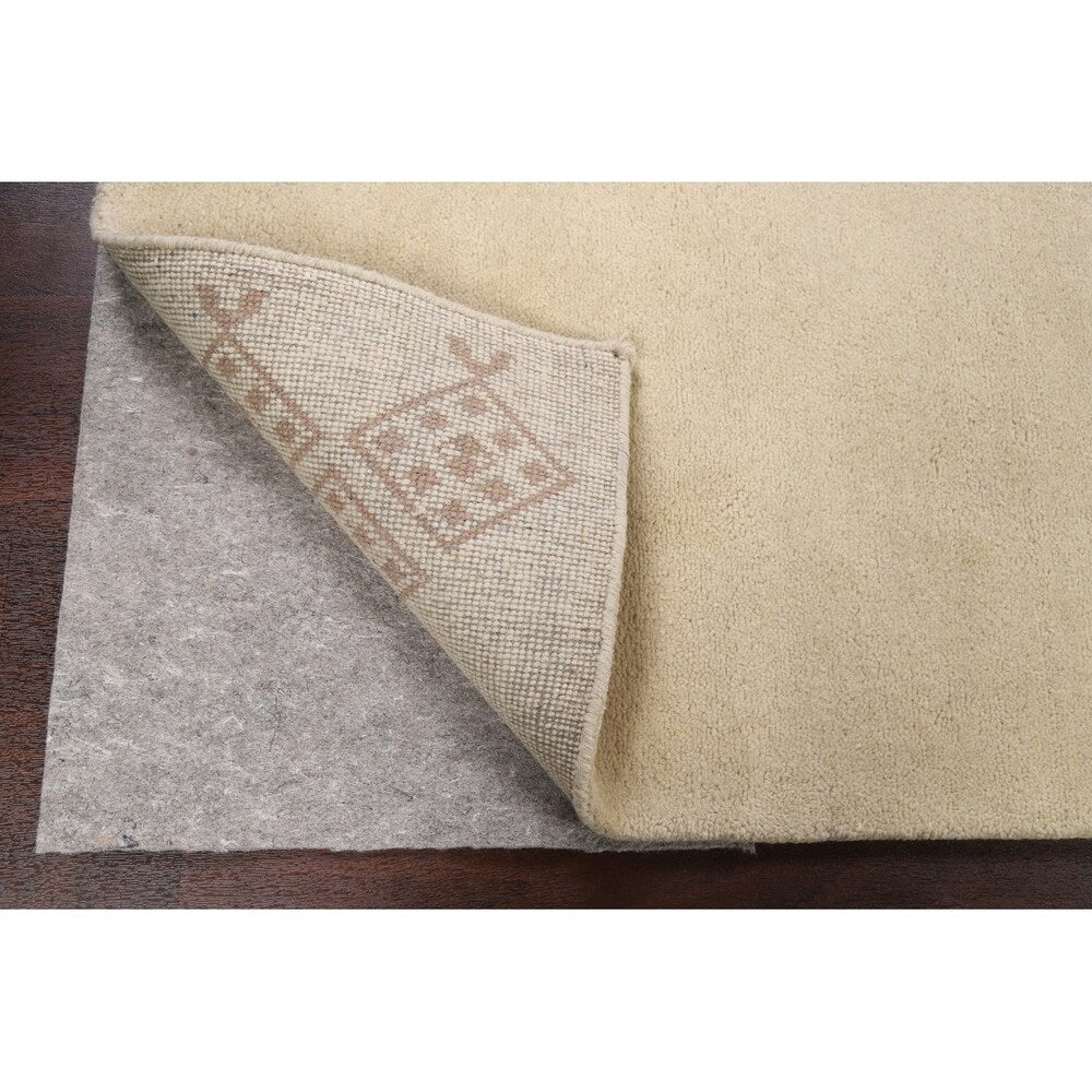 Nepalese Tibetan Contemporary Solid Area Rug Handmade Oriental Carpet - 3'11" x 5'8"