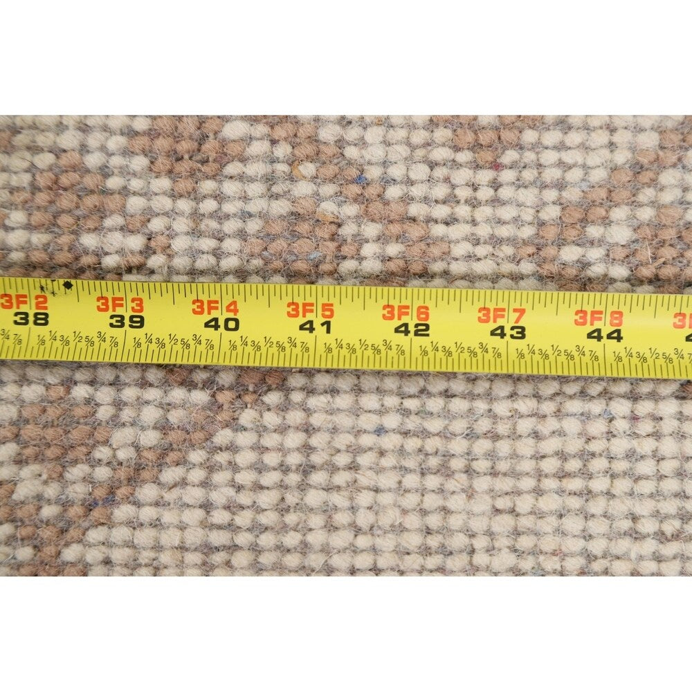 Nepalese Tibetan Contemporary Solid Area Rug Handmade Oriental Carpet - 3'11" x 5'8"