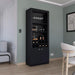 Nero Tall Bar Cabinet 4 Shelves.