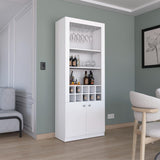 Nero Tall Bar Cabinet 4 Shelves.