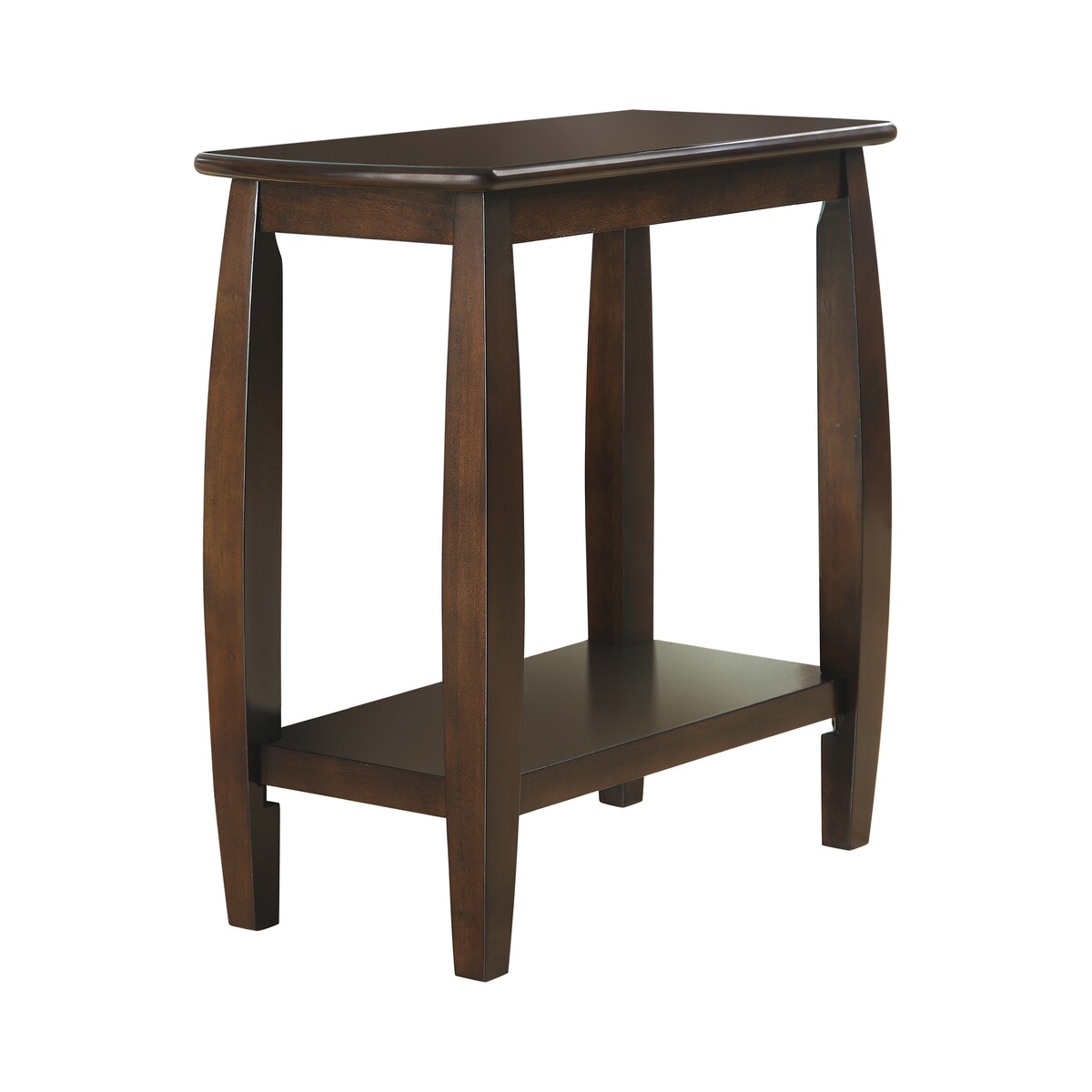 Nesbitt Cappuccino Wood Chairside Table