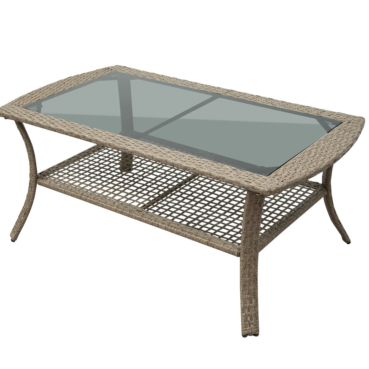 Nestfair 4-Piece Patio Rattan Sofa Seating Group with Cushions