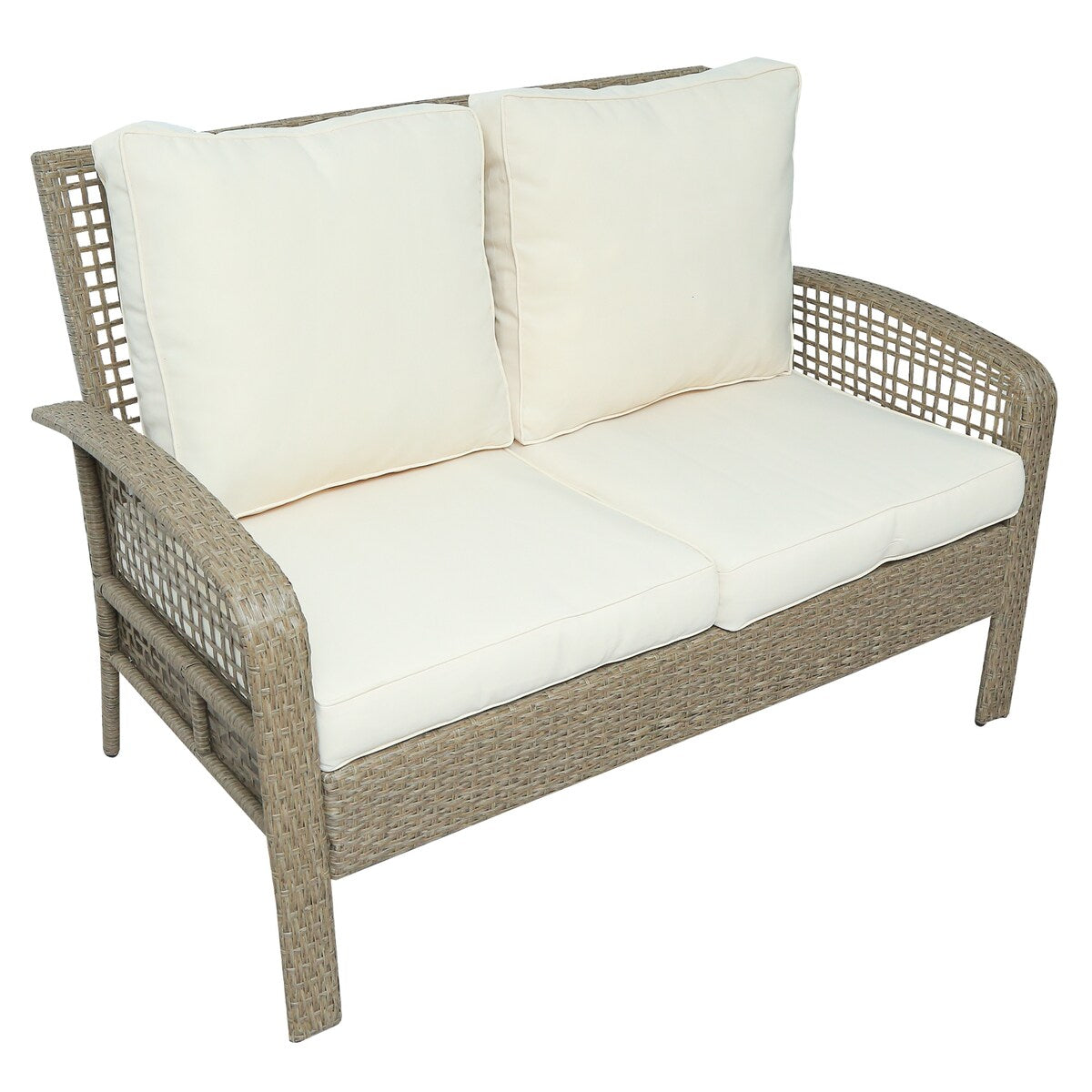 Nestfair 4-Piece Patio Rattan Sofa Seating Group with Cushions