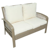 Nestfair 4-Piece Patio Rattan Sofa Seating Group with Cushions