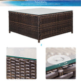 Nestfair 7-Pieces Patio PE Rattan Sectional Sofa Set