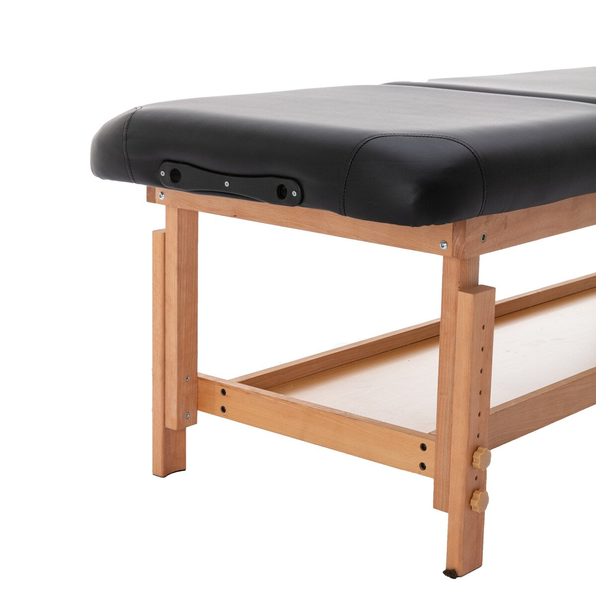 Nestfair Black Stationary Massage Table Treatment Clincal Beauty Bed