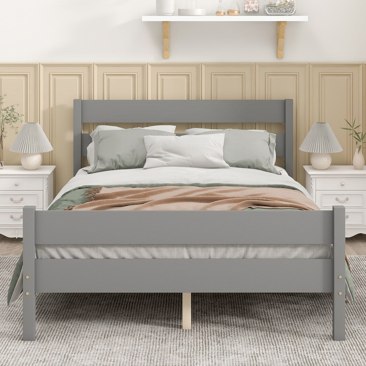 Nestfair Full Bed with Headboard and Footboard