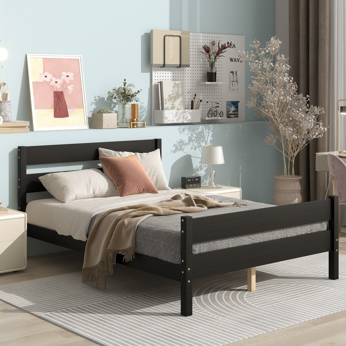 Nestfair Full Bed with Headboard and Footboard
