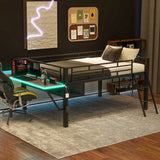 Nestfair Gaming mid loft bed with desk