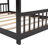 Nestfair House Bed Wood Bed for Kids