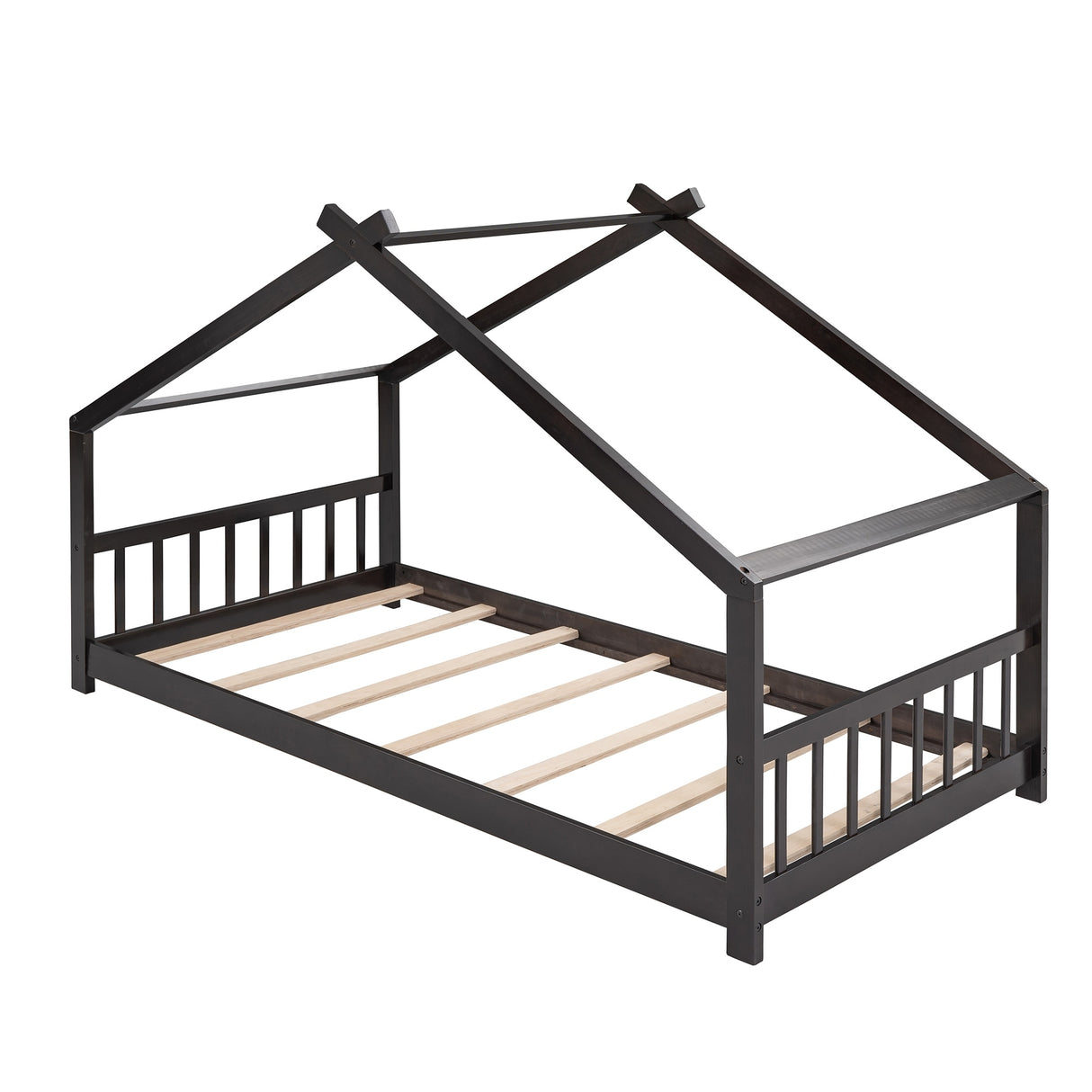 Nestfair House Bed Wood Bed for Kids
