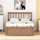 Nestfair Modern Design Wooden Twin Size Platform Bed Frame with Trundle