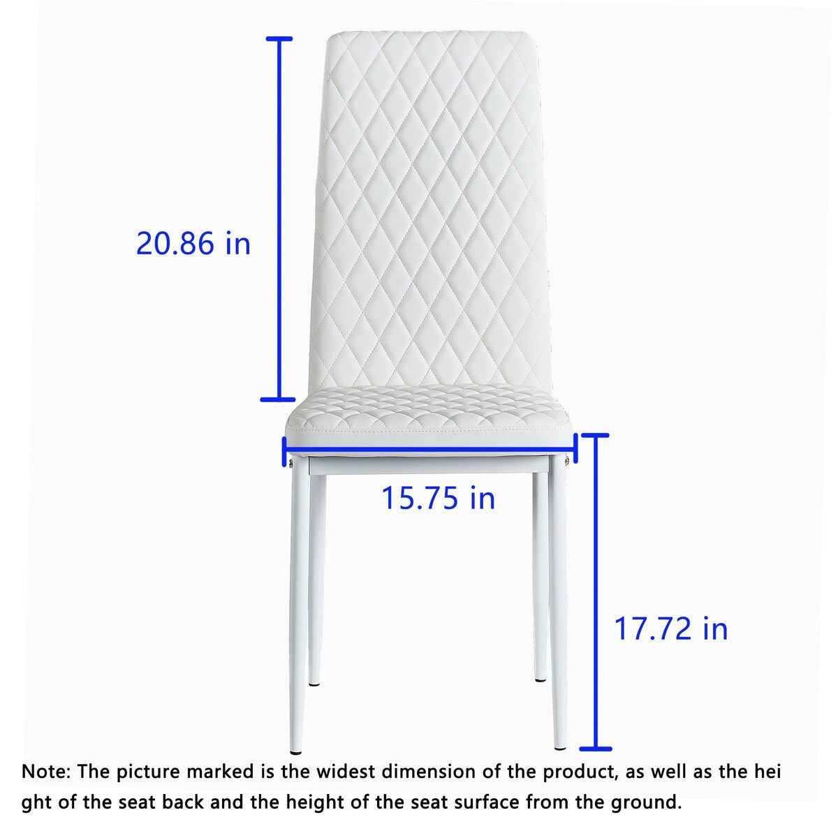 Nestfair Modern Minimalist Dining Chair Home Conference Chair (Set of 4)