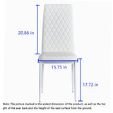 Nestfair Modern Minimalist Dining Chair Home Conference Chair (Set of 4)