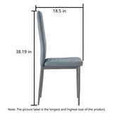 Nestfair Modern Minimalist Dining Chair Home Conference Chair (Set of 4)