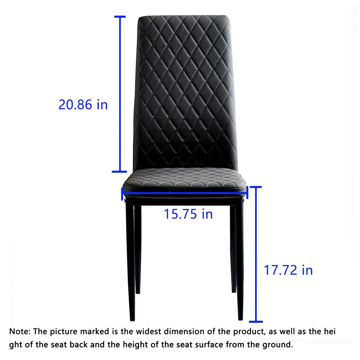 Nestfair Modern Minimalist Dining Chair Home Conference Chair (Set of 4)