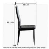 Nestfair Modern Minimalist Dining Chair Home Conference Chair (Set of 4)