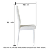 Nestfair Modern Minimalist Dining Chair Home Conference Chair (Set of 4)