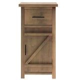 Nestfair Nightstand with Drawer and Storage Cabinet