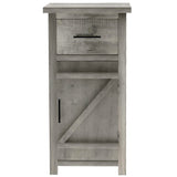 Nestfair Nightstand with Drawer and Storage Cabinet