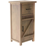Nestfair Nightstand with Drawer and Storage Cabinet