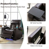 Nestfair Power Motion Recliner with USB Charging Port and Hidden Arm Storage