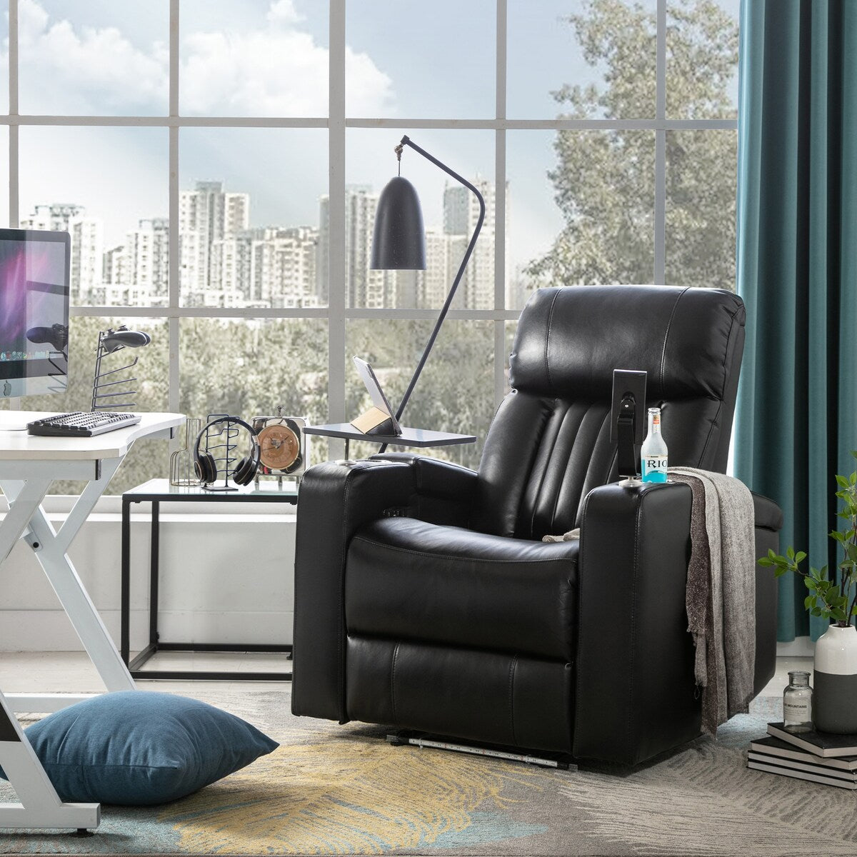 Nestfair Power Motion Recliner with USB Charging Port and Hidden Arm Storage