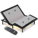 Nestl Adjustable Massaging Bed Frame Base with Wireless Remote