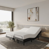 Nestl Adjustable Massaging Bed Frame Base with Wireless Remote