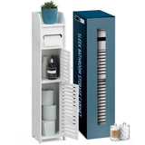 Nestl Bathroom Storage Organizer - Floor Standing Tall Cabinet for Toilet Paper, Towel & Other Bathroom Storage Accessories