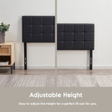 Nestl Button Tufted Upholstered Adjustable Headboard