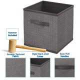 Nestl Cube Storage Organizer for Bedroom - Box Storage Cubby Organizer for Living Room, Office, & Playroom