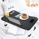 Nestl Cut Plush Reading Pillow with Portable Lap Desk Stand for Laptop - Shredded Memory Foam Back Support Bed Rest Pillow