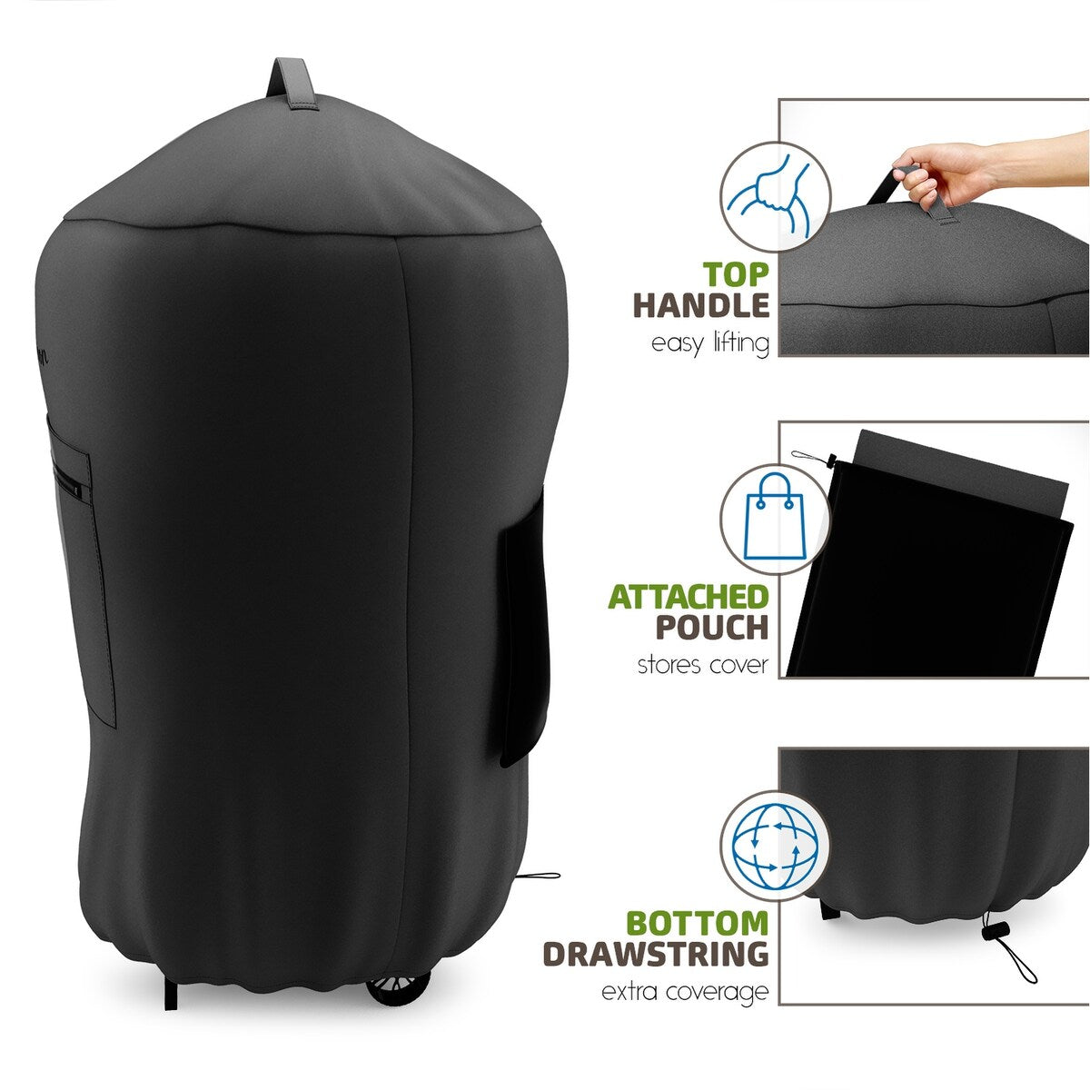 Nestl Heavy Duty Waterproof Barbeque 600D Gas Grill Cover - BBQ Cover, UV & Fade Resistant