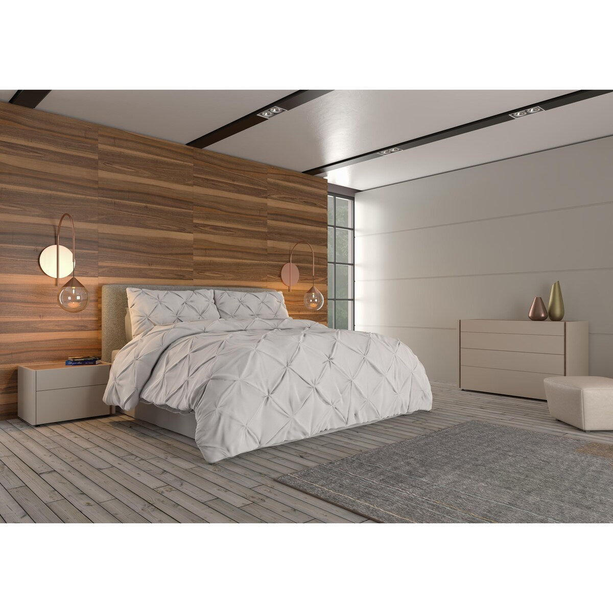 Nestl Pinch Pleat Down Alternative Ultra Soft Comforter Set