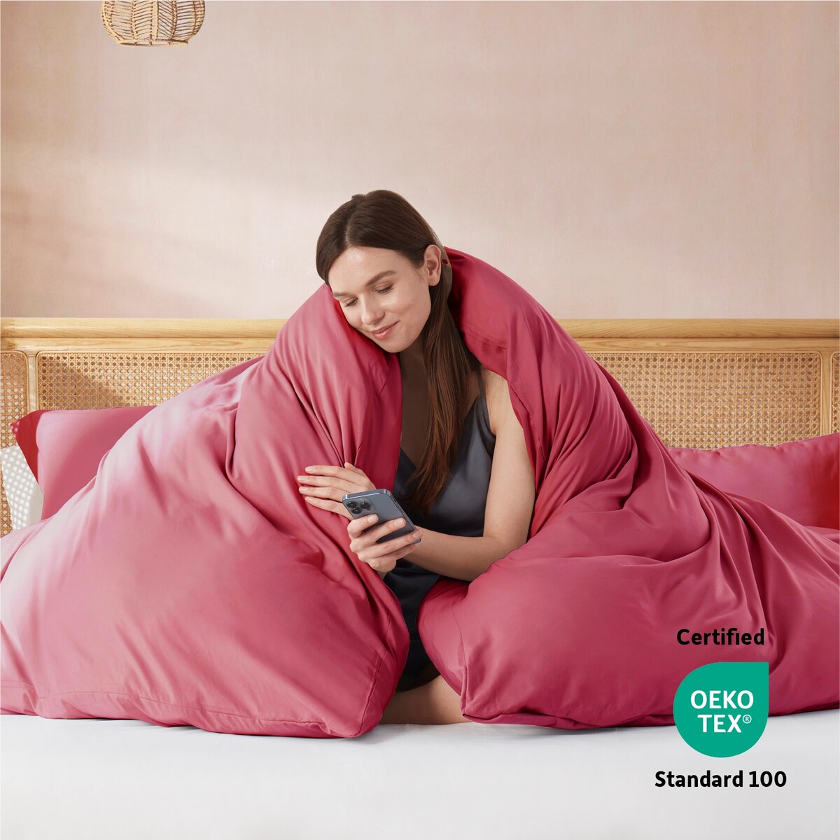 Nestl Ultra Soft Double Brushed Microfiber Duvet Cover Set with Button Closure