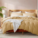 Nestl Ultra Soft Double Brushed Microfiber Duvet Cover Set with Button Closure