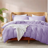 Nestl Ultra Soft Double Brushed Microfiber Duvet Cover Set with Button Closure