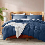 Nestl Ultra Soft Double Brushed Microfiber Duvet Cover Set with Button Closure