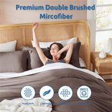 Nestl Ultra Soft Double Brushed Microfiber Duvet Cover Set with Button Closure