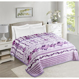 Nestl Velvet 2 Ply Heavy Reversible Printed Raschel Blanket