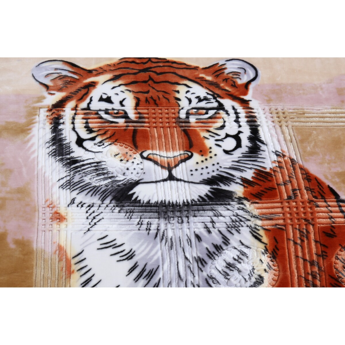 Nestl Velvet 2 Ply Heavy Reversible Printed Raschel Blanket