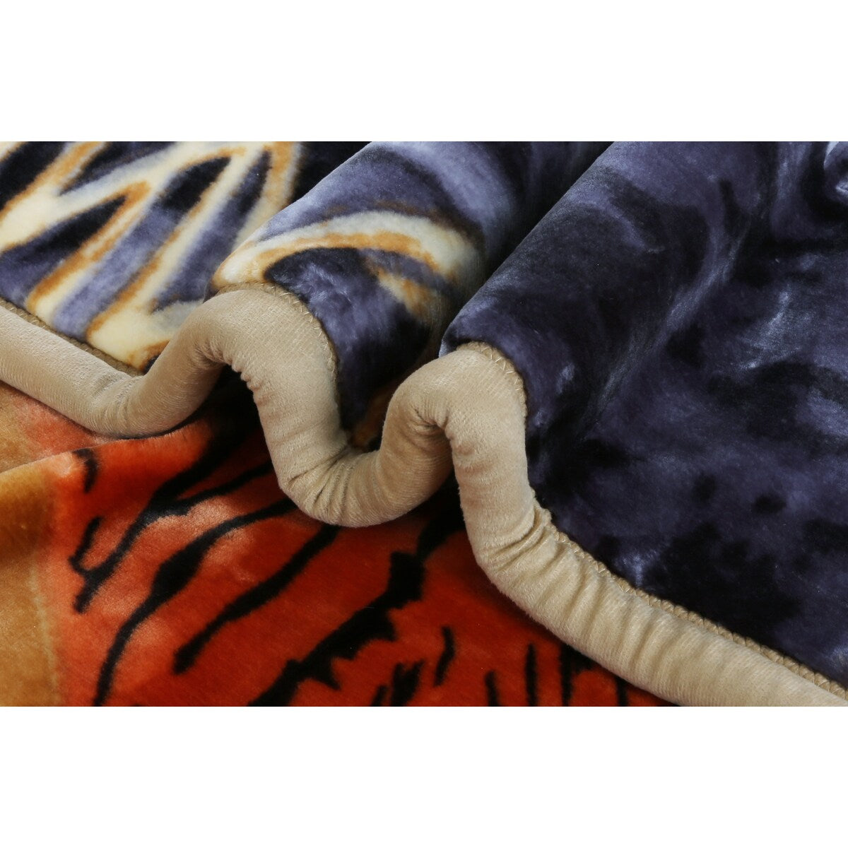 Nestl Velvet 2 Ply Heavy Reversible Printed Raschel Blanket