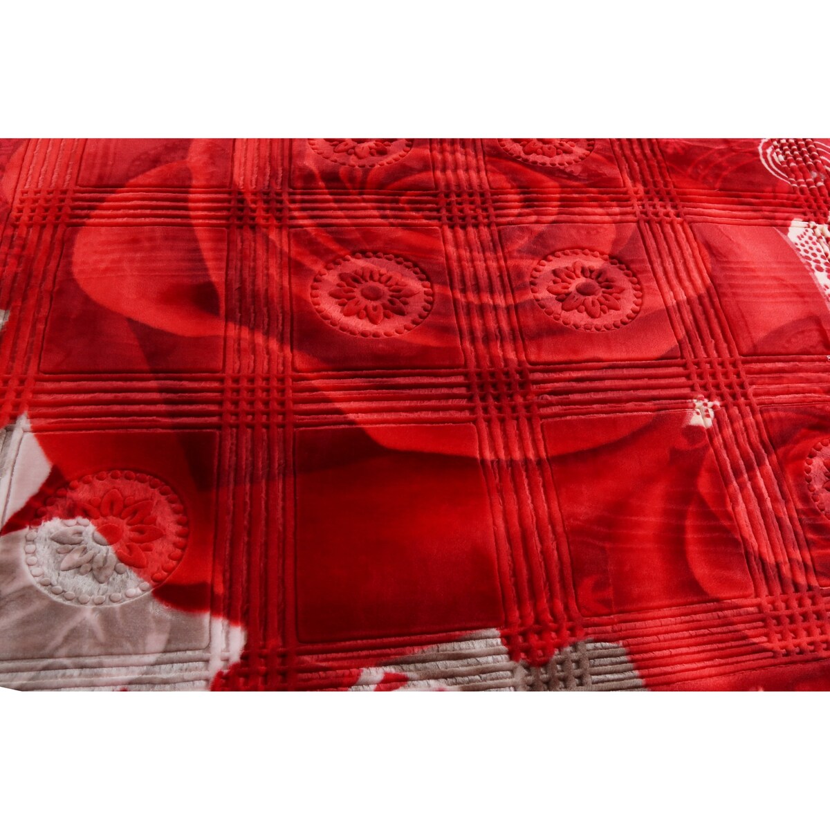 Nestl Velvet 2 Ply Heavy Reversible Printed Raschel Blanket