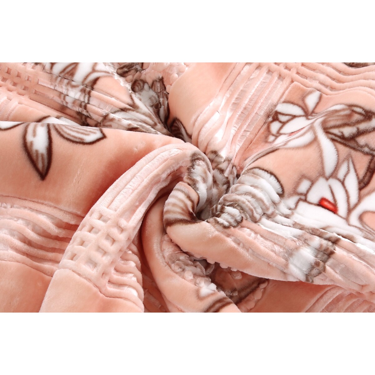 Nestl Velvet 2 Ply Heavy Reversible Printed Raschel Blanket