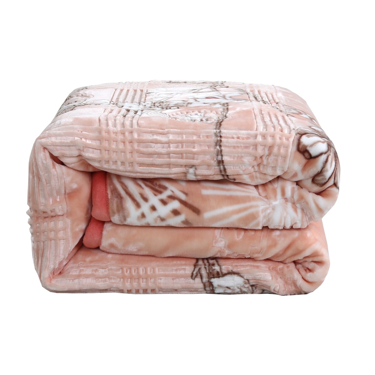 Nestl Velvet 2 Ply Heavy Reversible Printed Raschel Blanket