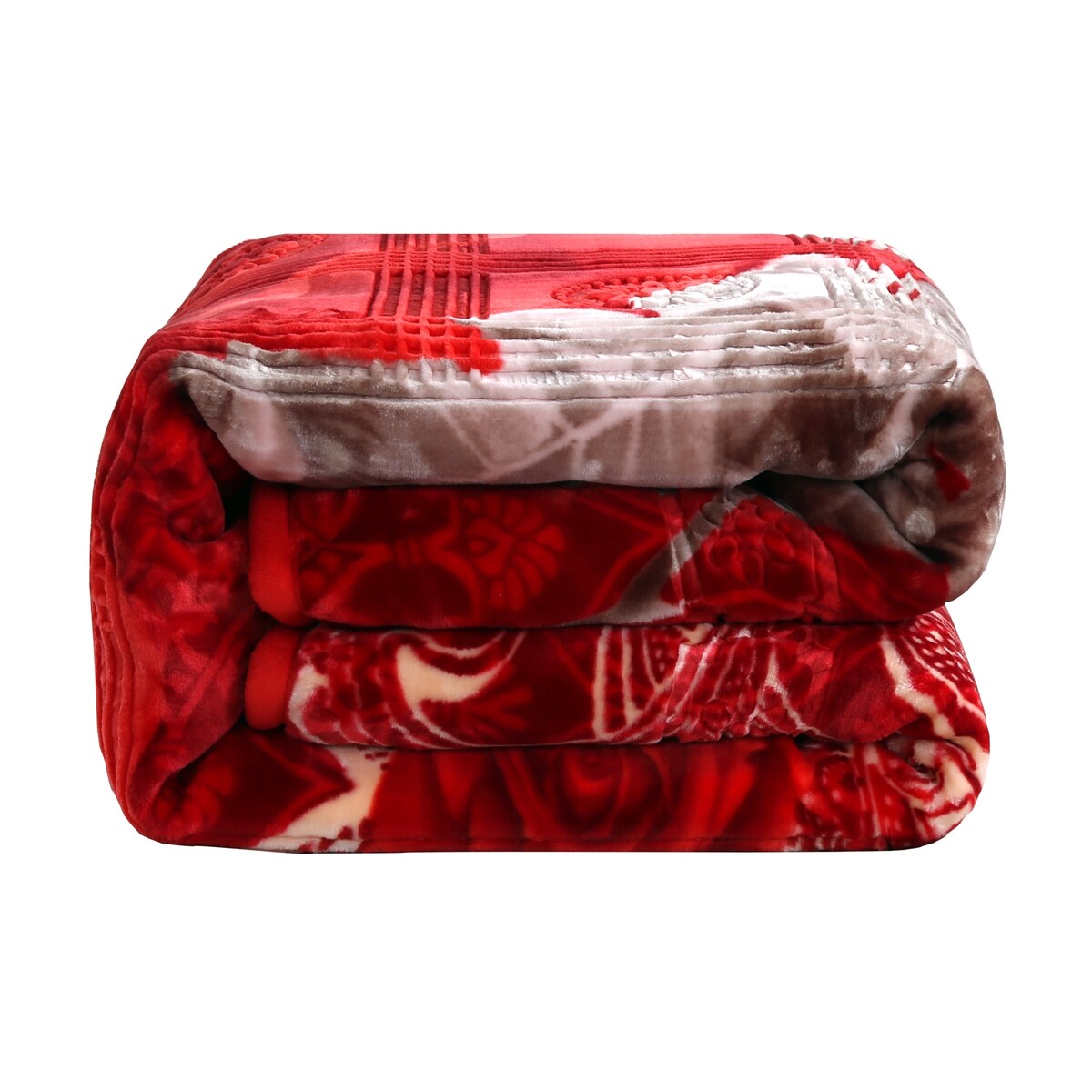 Nestl Velvet 2 Ply Heavy Reversible Printed Raschel Blanket