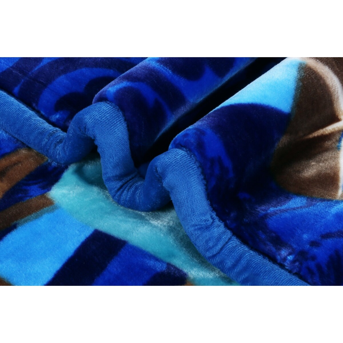 Nestl Velvet 2 Ply Heavy Reversible Printed Raschel Blanket
