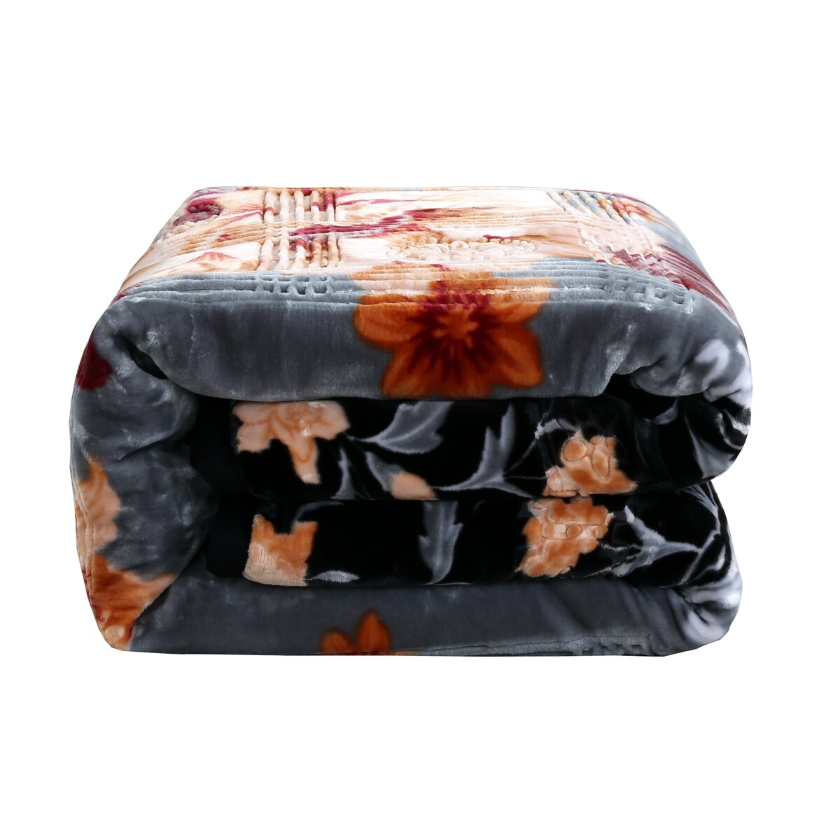 Nestl Velvet 2 Ply Heavy Reversible Printed Raschel Blanket